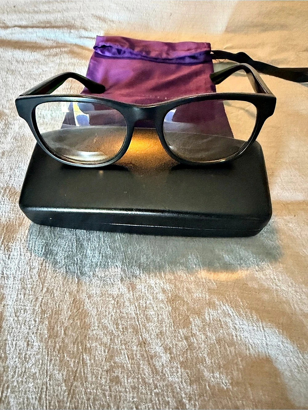 Gucci Black & Red Color Block Glasses
